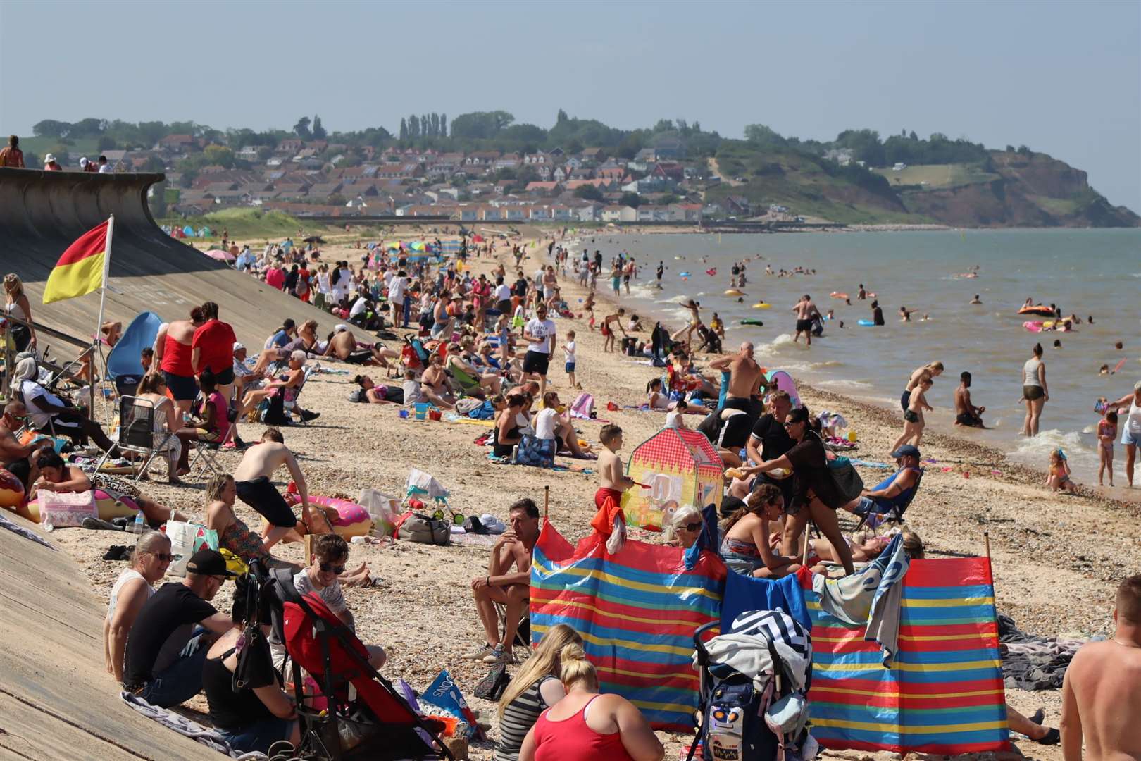 DEFRA have told beachgoers it is now safe to go into the sea at Leysdown beach. Picture: John Nurden