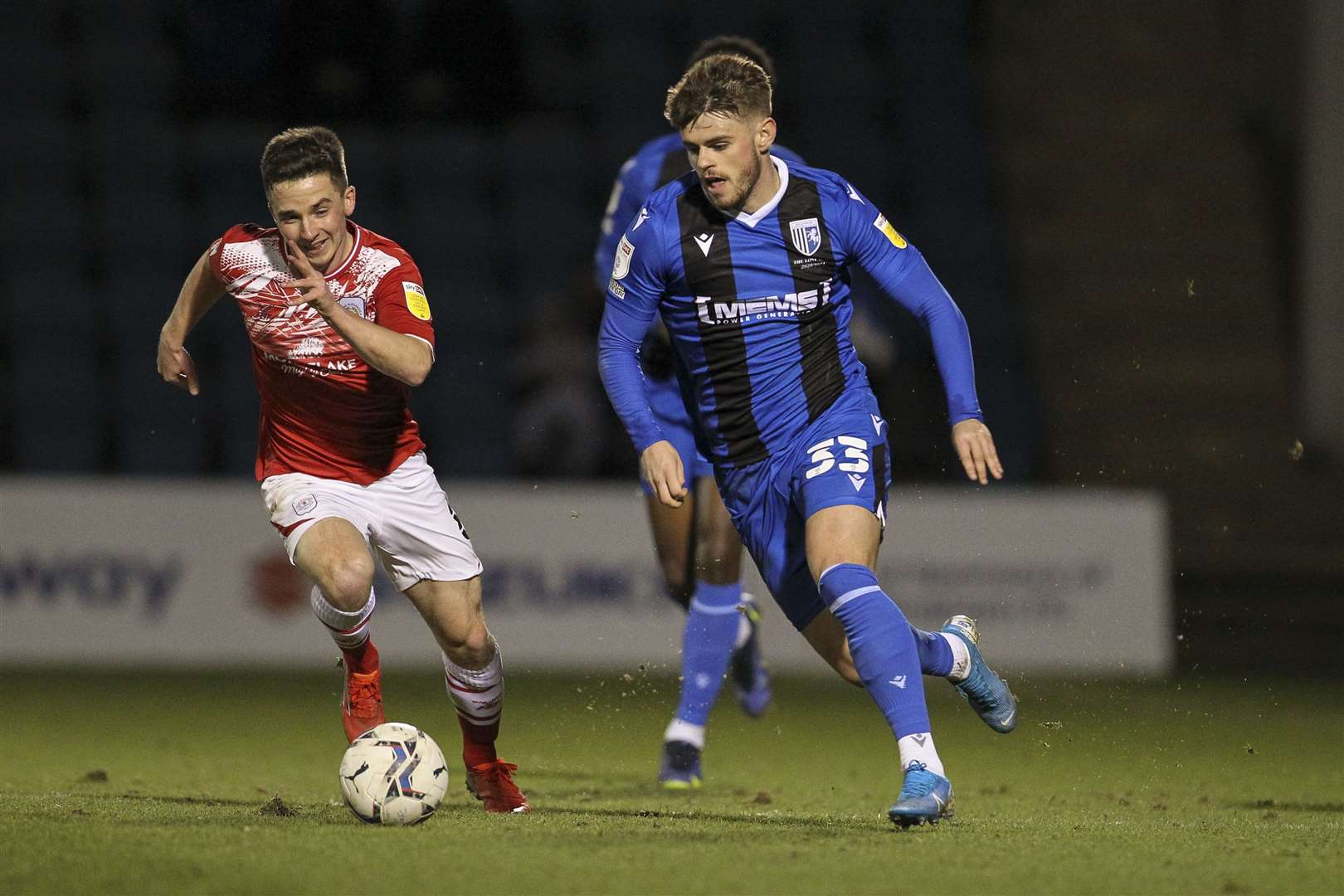 Gillingham recently beat Crewe 1-0 at home and they have back-to-back wins at Priestfield. Picture: KPI