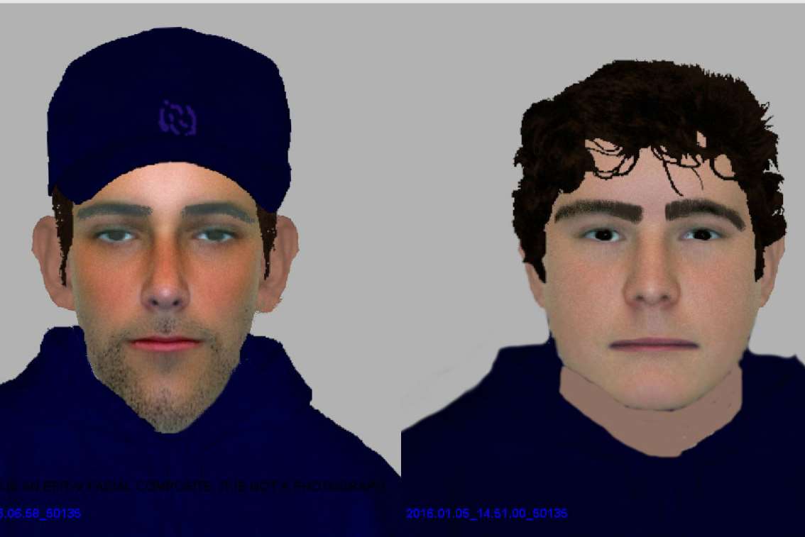 The two men were disturbed while burgling the house in Boxley Road, Maidstone