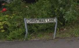 Christmas Lane in High Halstow