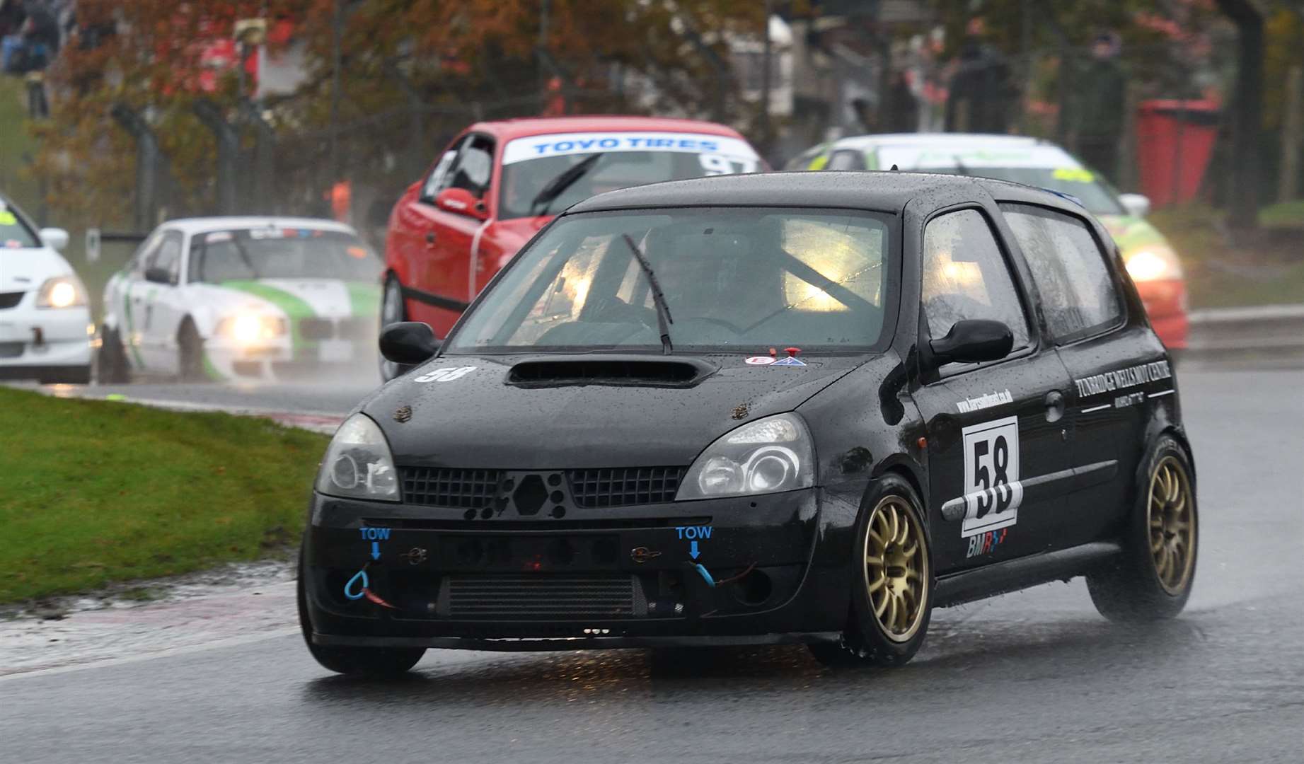 Nick Wall, from Sevenoaks, finished third and fourth overall and took two class wins in the Super Saloons races aboard his Renault Clio