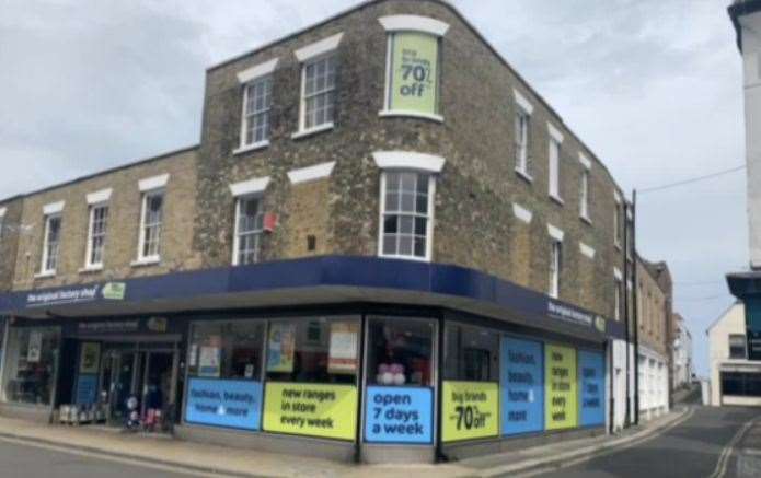The redevelopment of The Original Factory Shop building in Deal has been approved. Picture: Dover District Council planning portal