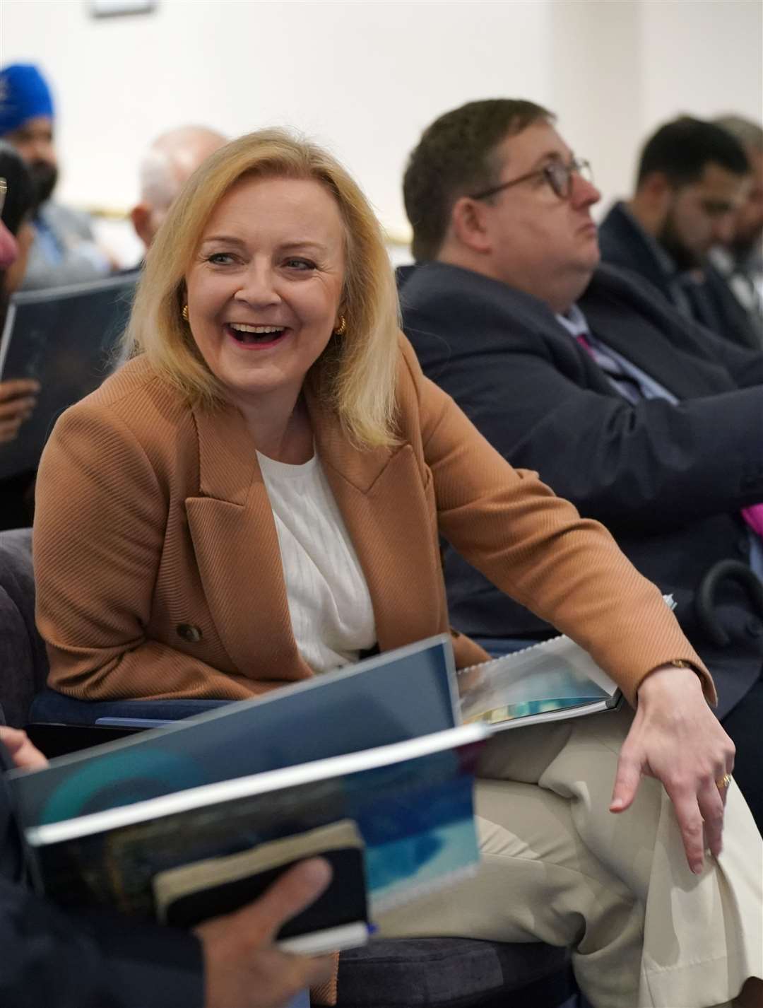 Former prime minister Liz Truss during the launch of the Growth Commission budget report in November 2023 (Yui Mok/PA)