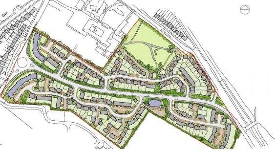 An illustrative map of the new housing estate. Picture: Piper Developments