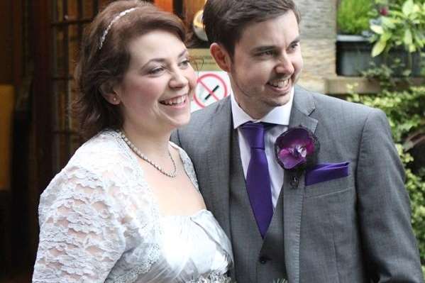 Clare and her husband Nick got married at the Barn in Tunbridge Wells a month after her diagnosis