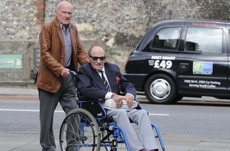 Peter Britcher was wheeled into court