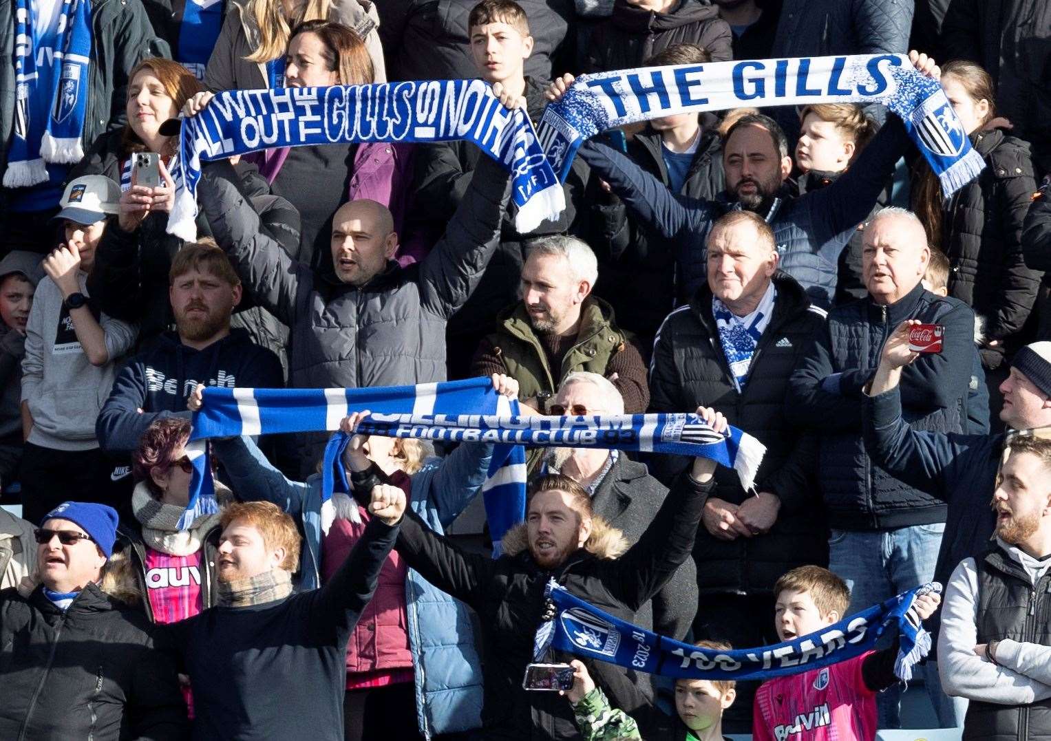 Gillingham fans could be facing 12.30pm weekend kick offs next season Picture: @Julian_KPI