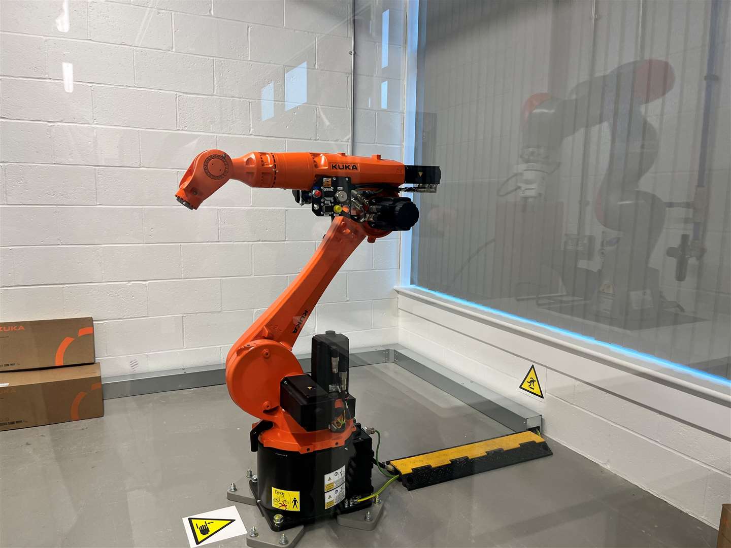 One of the robots which students can learn to programme