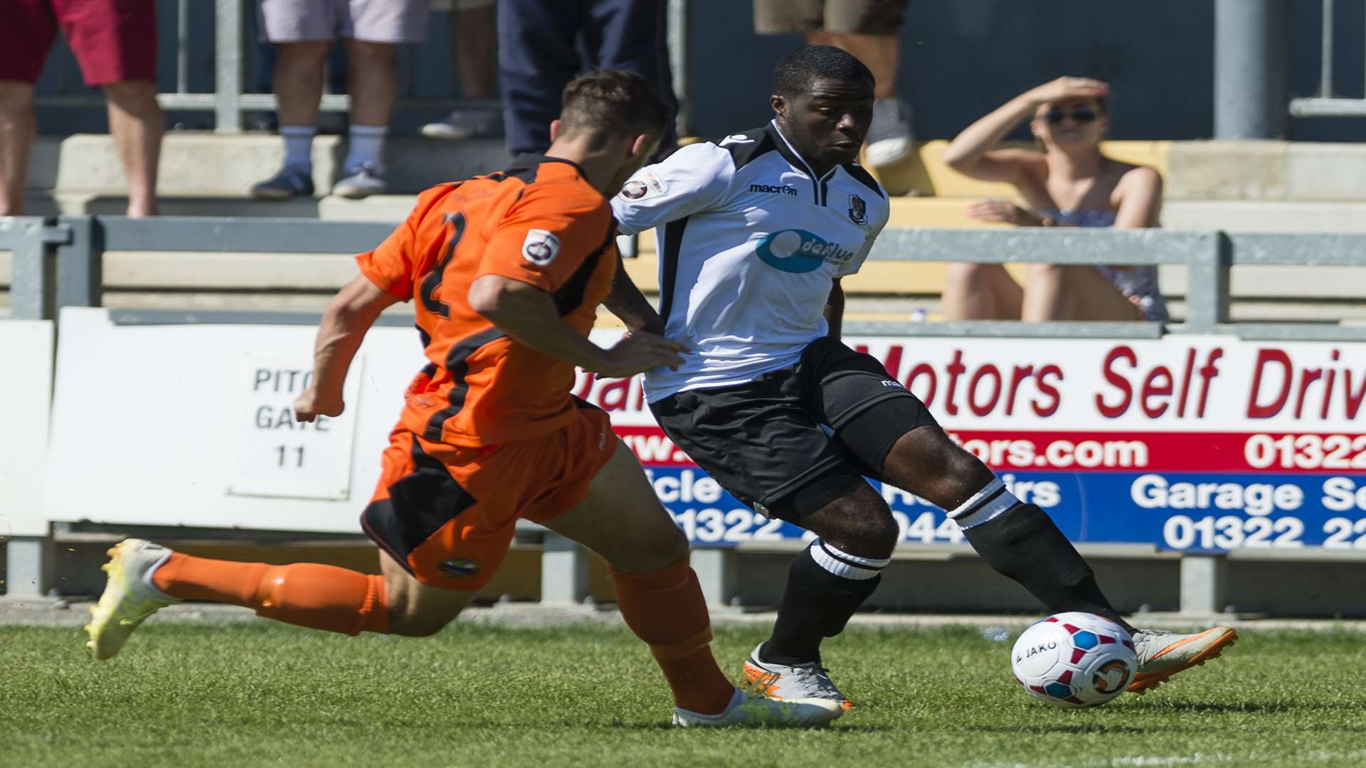 Mark Onyemah spent the first five months of this season on loan with Dartford Picture: Andy Payton