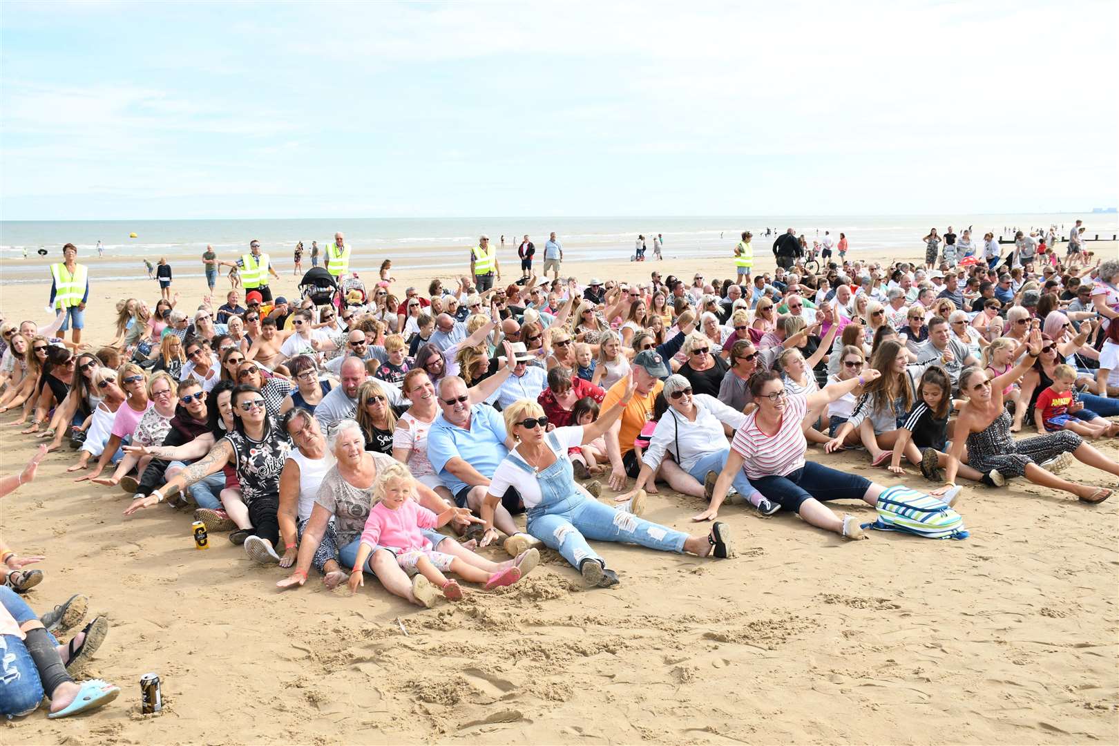 Oops Upside Your Head World Record attempt in Dymchurch. Credit: David Knight (3596152)