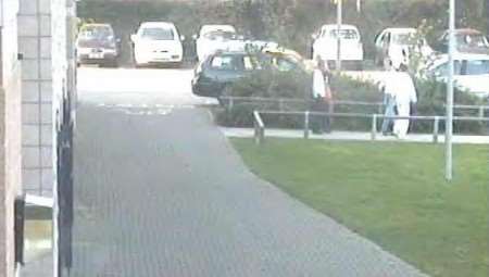 The CCTV image captured near Maidstone's Millennium Bridge