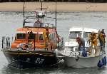 Aurina is towed into Ramsgate. Picture courtesy RNLI Whitstable