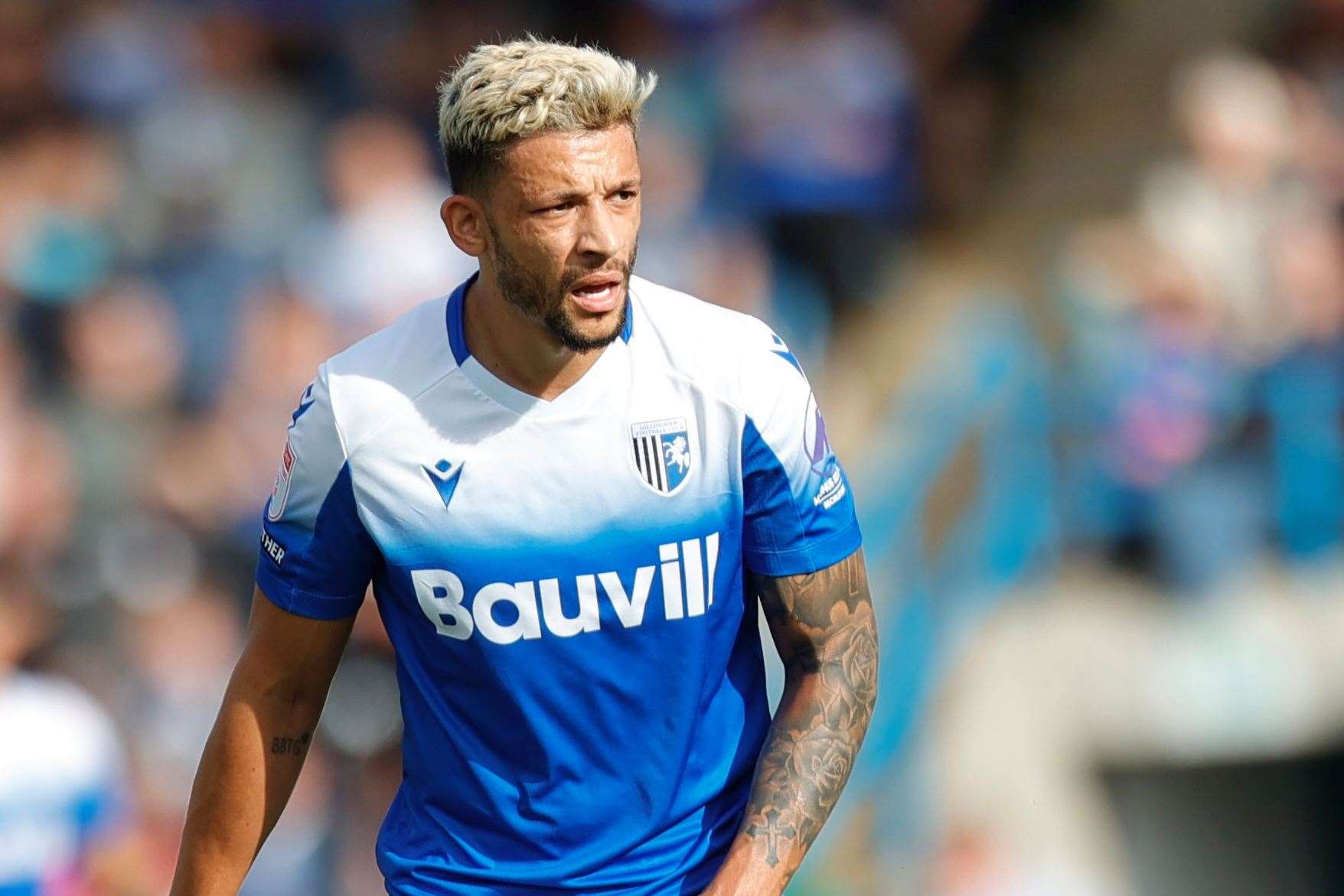 Macauley Bonne opened his account for Gillingham on Saturday Picture: @Julian_KPI