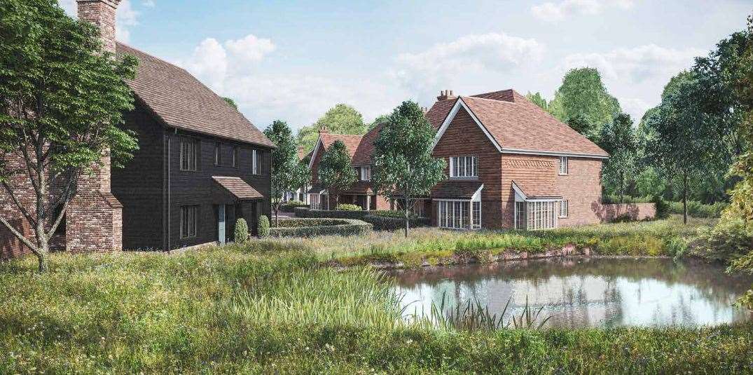 How the new housing in Ulcombe could look. Picture: Clague Architects and Esquire Developments