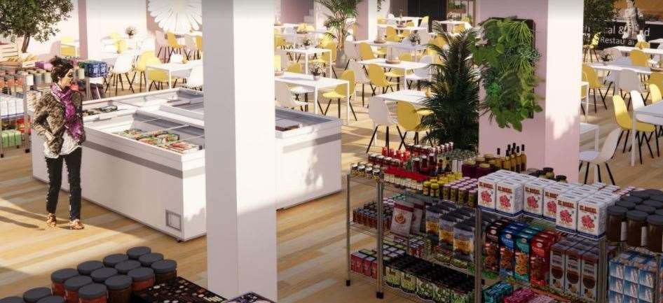The store will feature an artisan food hall