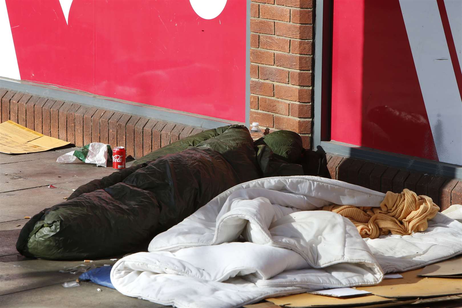 Rough sleepers on the streets of Canterbury