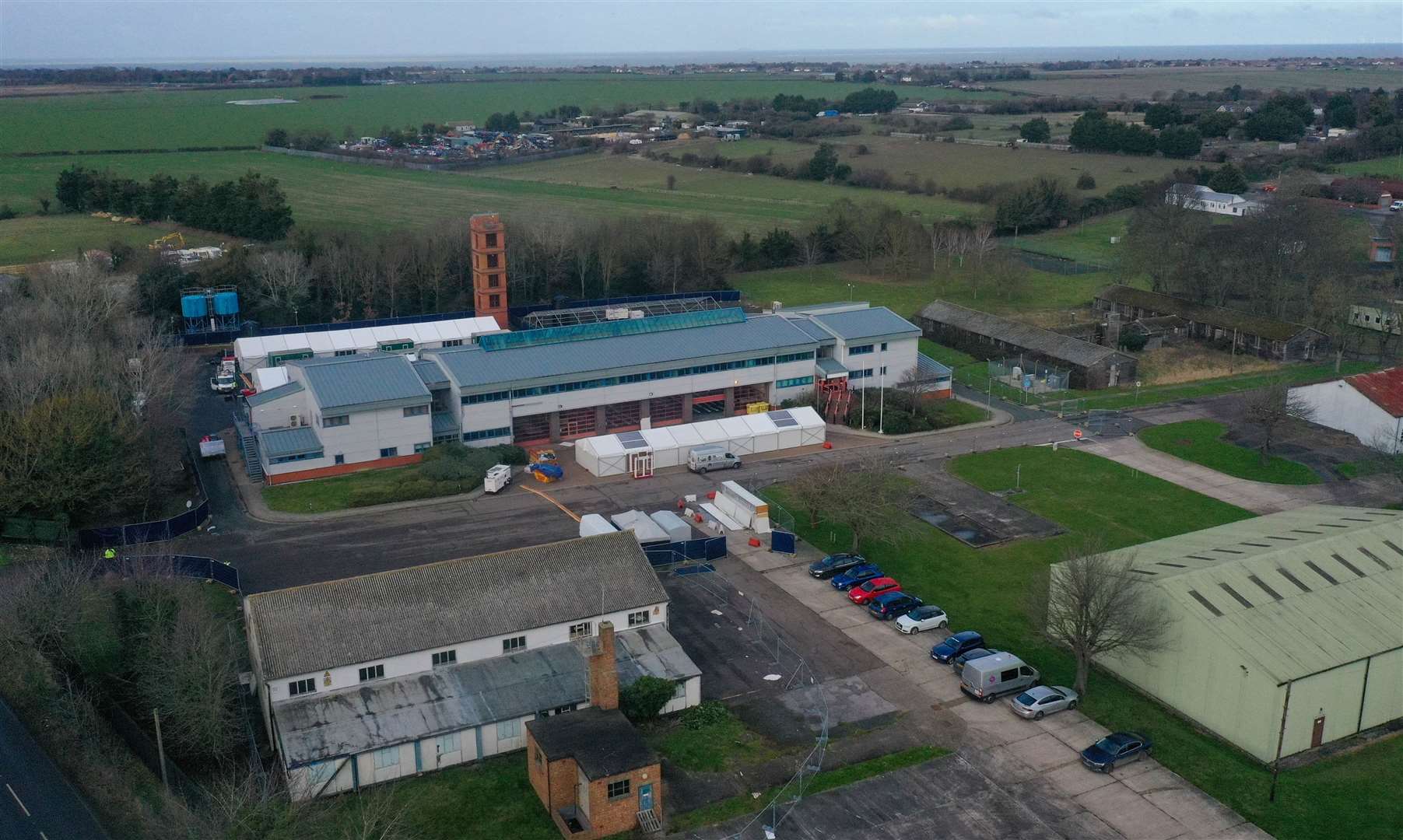 The Manston processing site for asylum seekers
