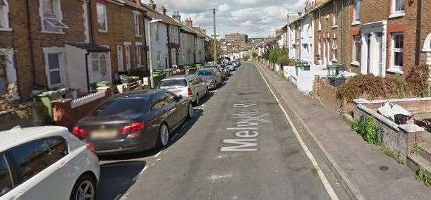 The two men were stopped by officers in Melville Road, Maidstone Picture: Google