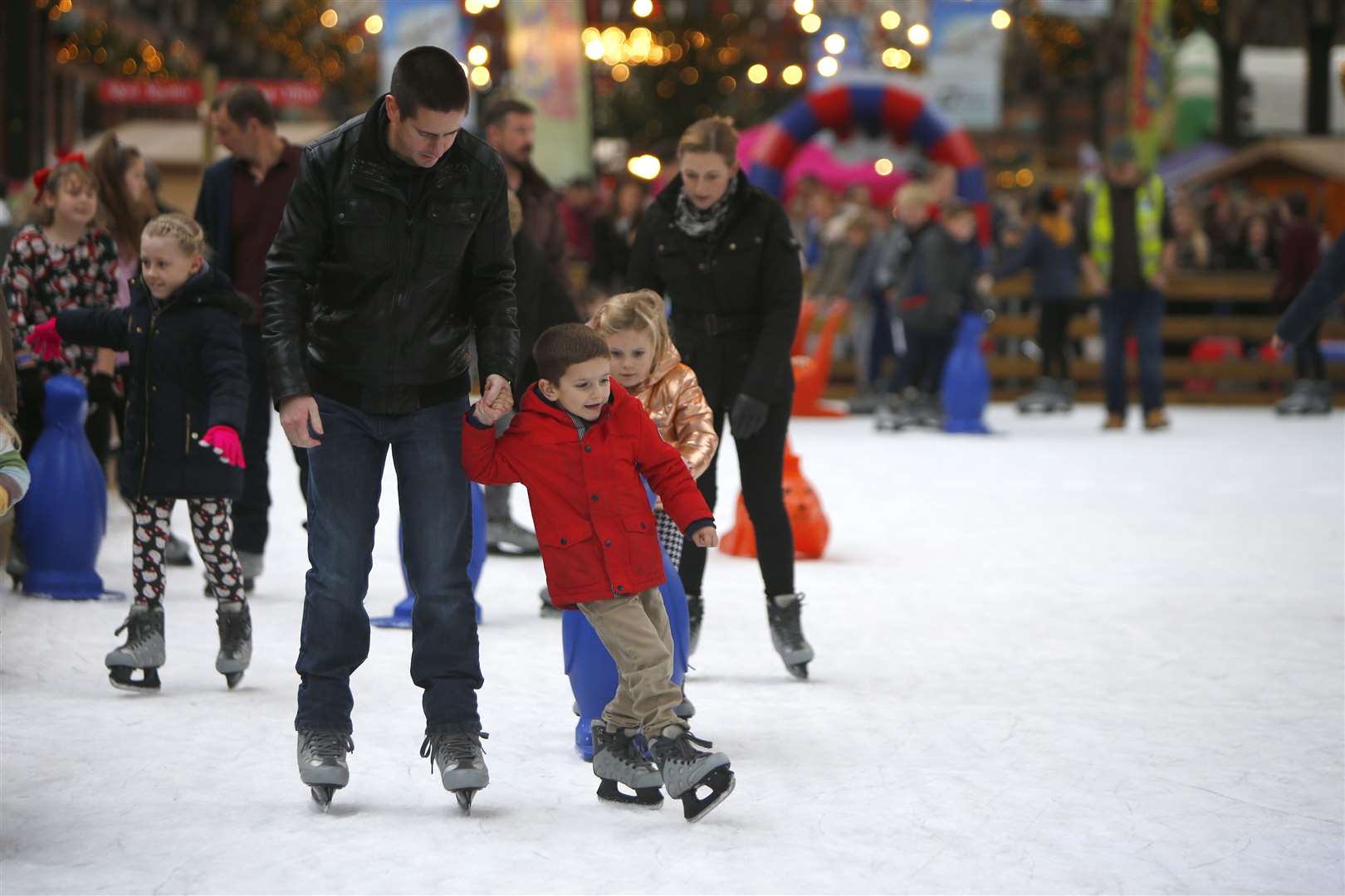 Families on the rink last year .Picture: Andy Jones