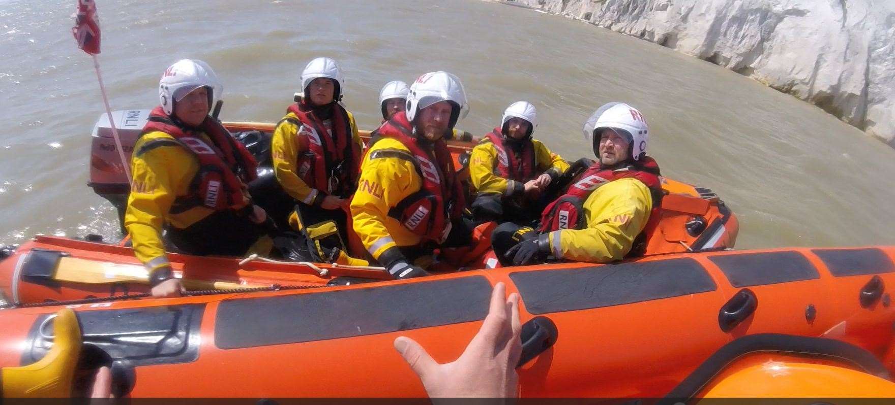 The team during the rescue