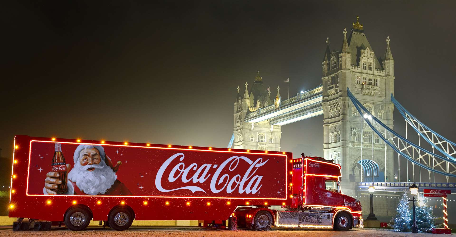 The Coca-Cola truck is touring the UK Picture: Coca-Cola