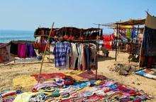 The hippie flea market at Anjuna beach, Goa