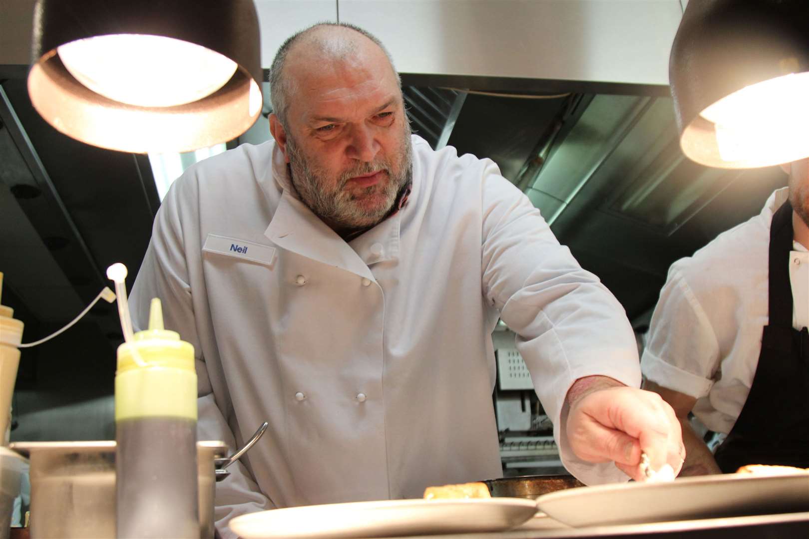Neil 'Razor' Ruddock was called "one to keep an eye on" by Celebrity Masterchef judge Greg Wallace. Picture: BBC/Shine TV (16064085)