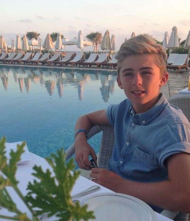Jack Howe as a youngster. He died aged 19 in a quad bike accident while in Zante Picture: Howe family