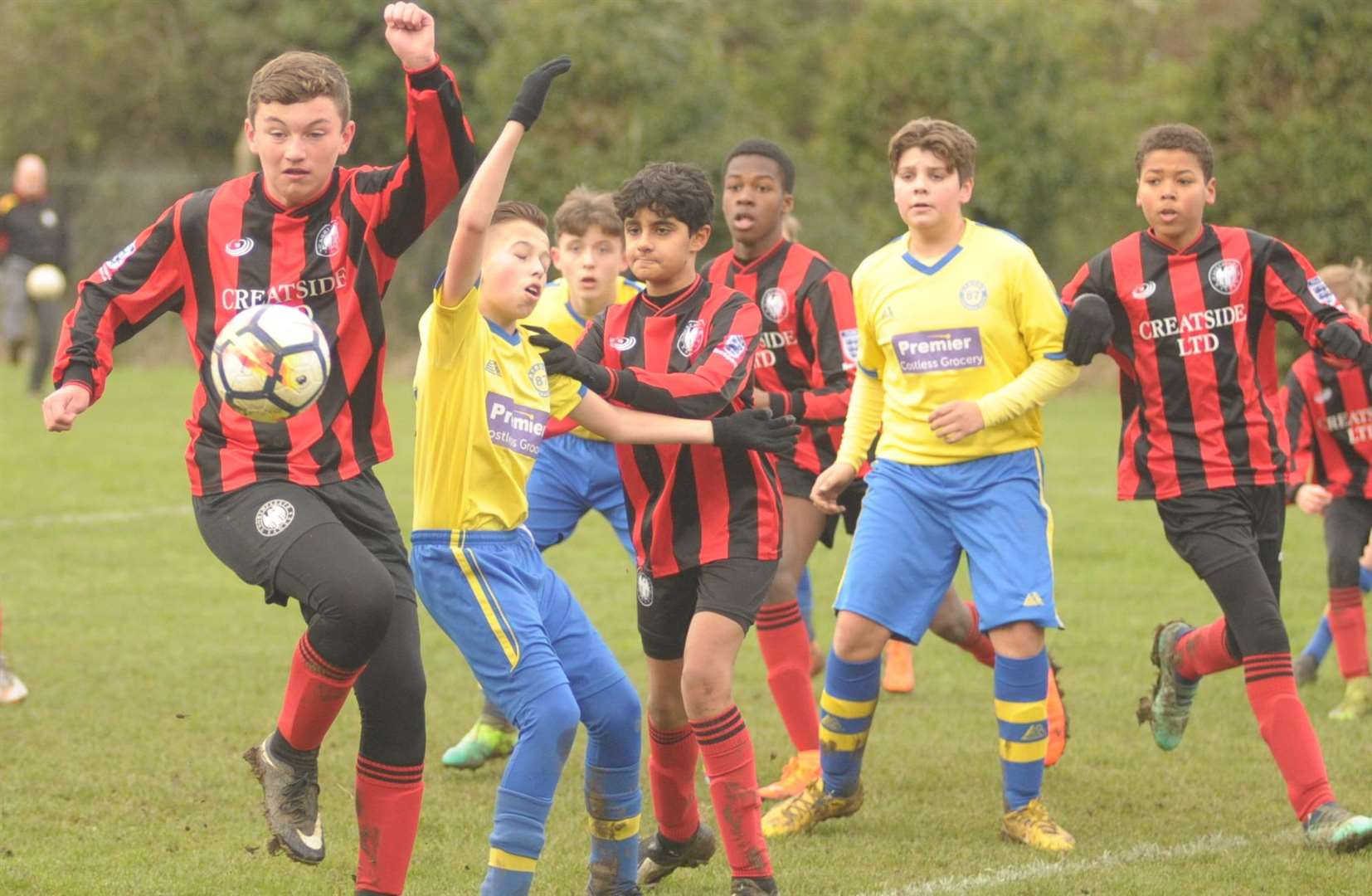 Under-14 Division 1 action between Strood 87 and Northfleet Eagles Picture: Steve Crispe