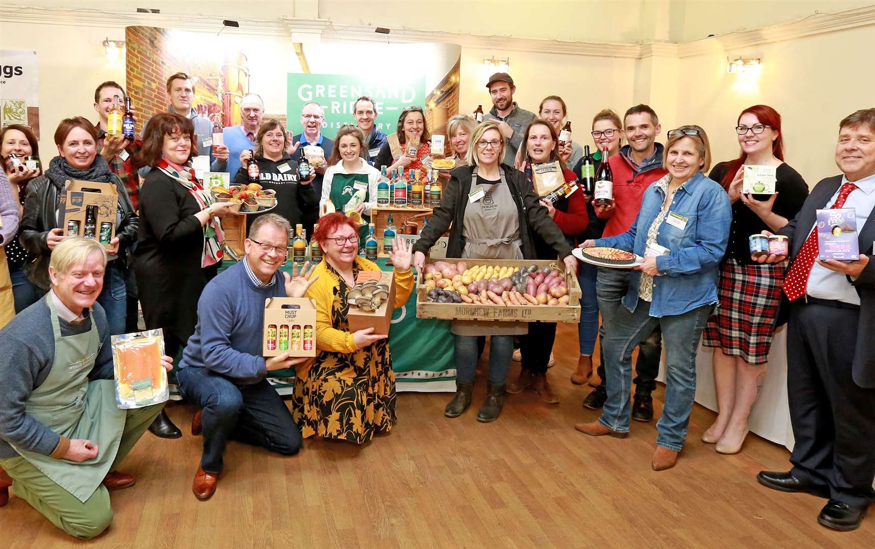 Kent food & drink producers at a 'meet the buyer' event earlier this month at The Hop Farm in Paddock Wood
