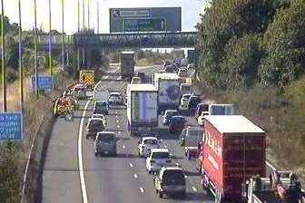 Delays on the M2. Picture: Highways England