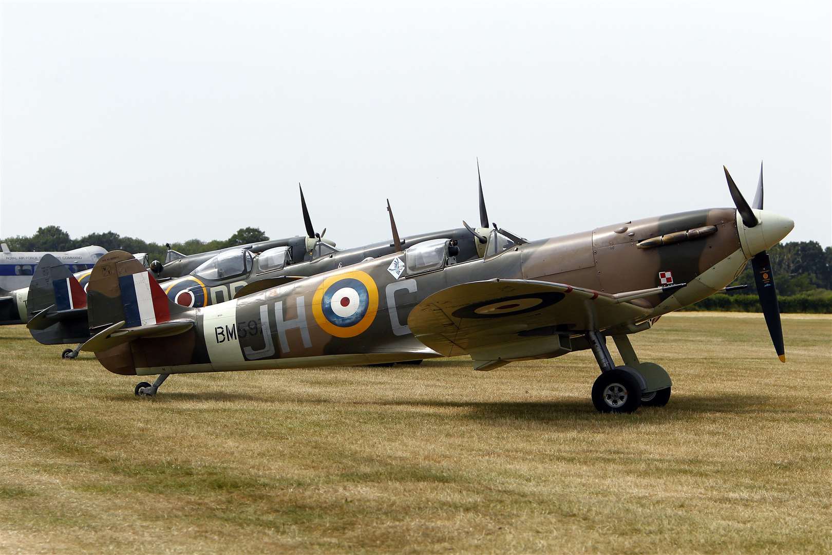 Aero Ledgends Battle of Britain Display at festival venue, the Headcorn Aerodrome. Picture: Sean Aidan