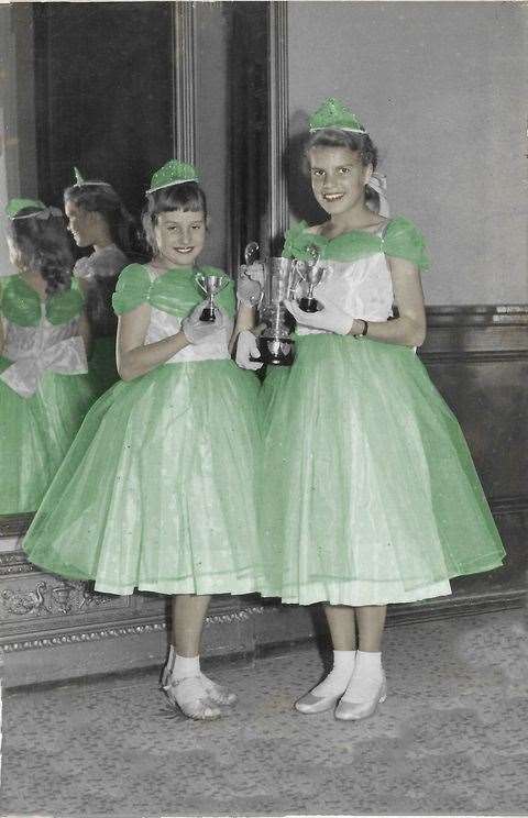 Doreen Cureton, nee Alford (right) is hoping to find childhood friend Ann Bailey. The pair are pictured here after winning The Kent County Championship dance competition in 1960