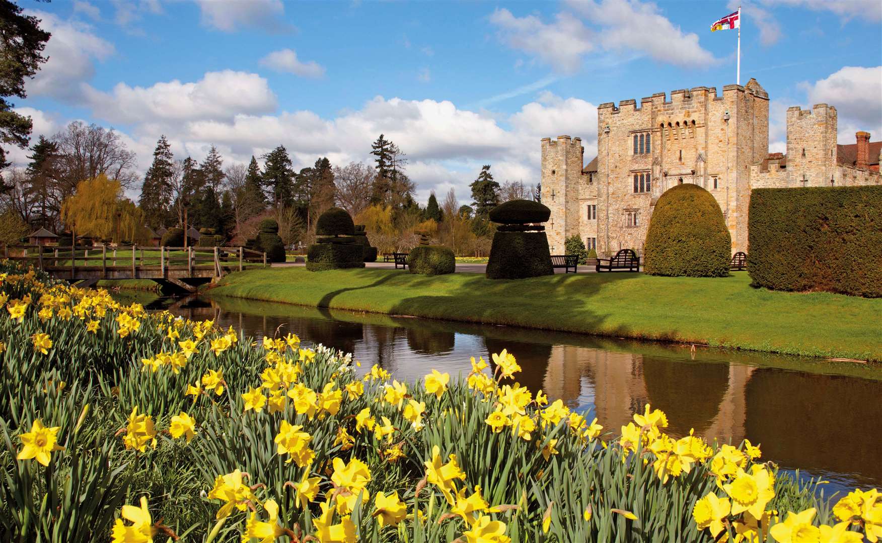 The annual Dazzling Daffodils display returns to Hever Castle this spring. Picture: Hever Castle and Gardens
