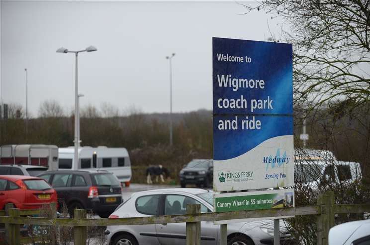Wigmore coach park and ride near the M2