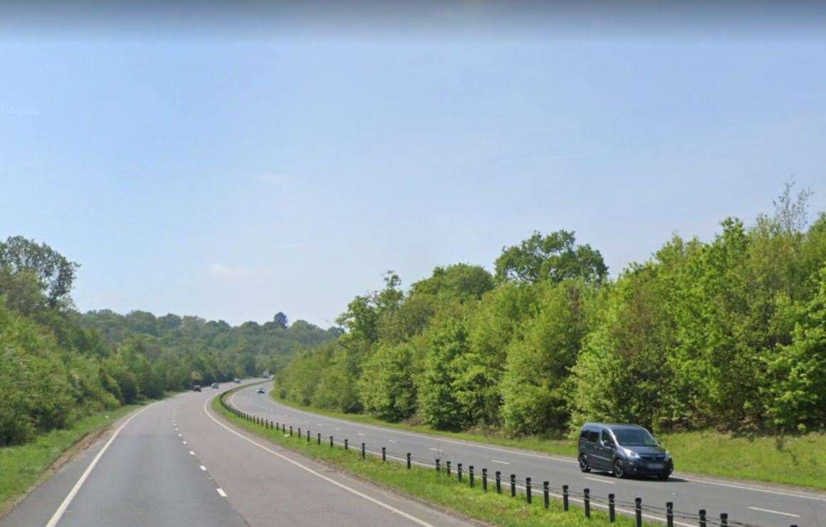 The A21 Lamberhurst remains closed in both directions between the A262 and B2169 following a crash. Picture: Google