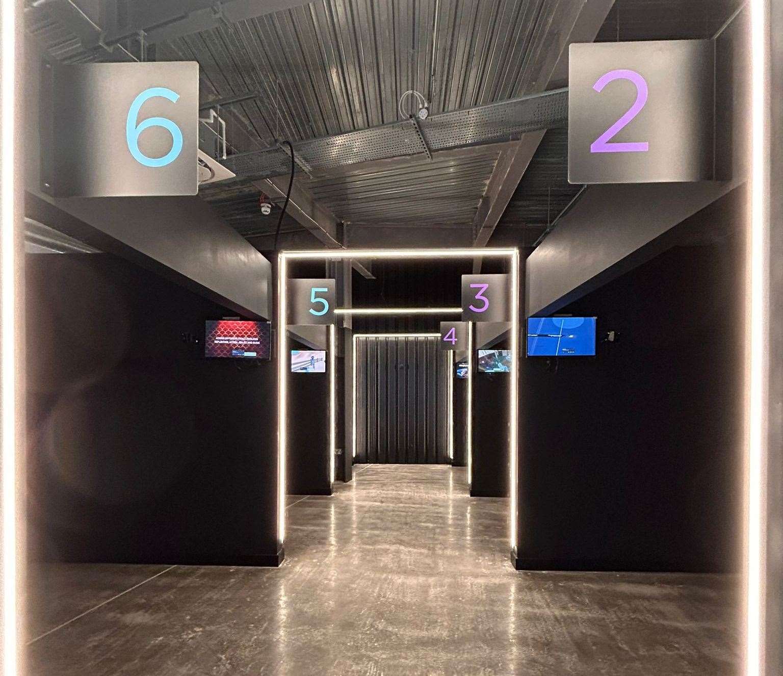 There are eight booths at Virtual Recreation