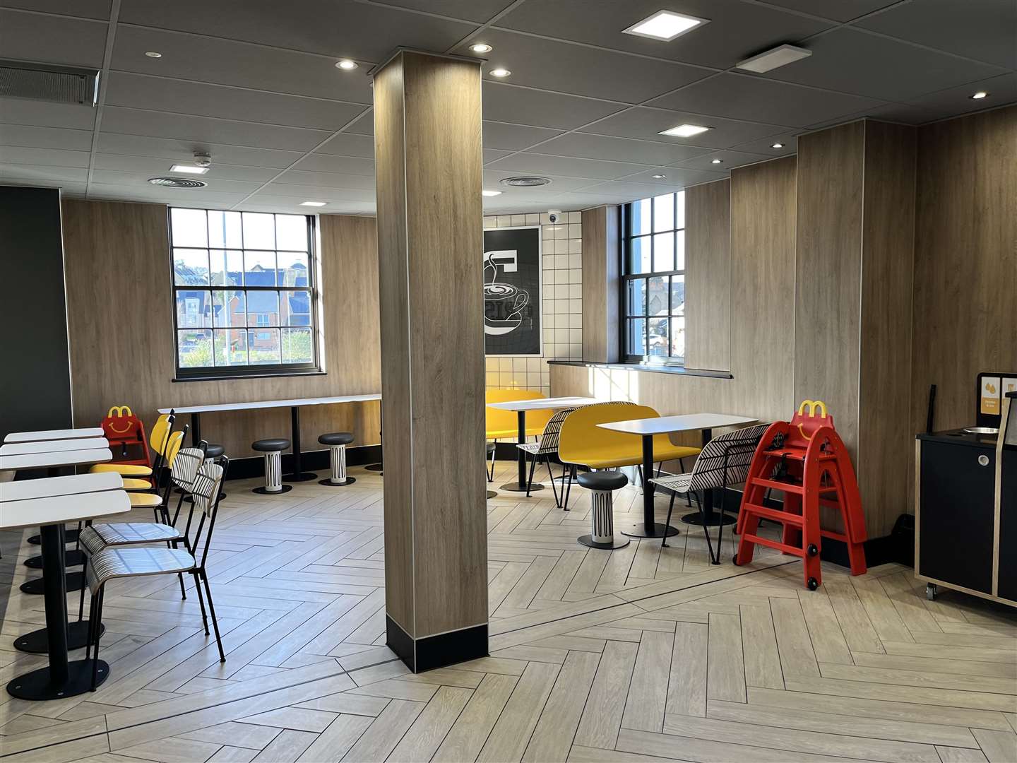 Inside the newly-reopened McDonald's in London Road, Greenhithe