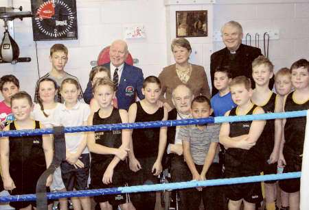 Eastern Amateur Boxing Club members celebrate the re-fit at their Leysdown Village Hall base