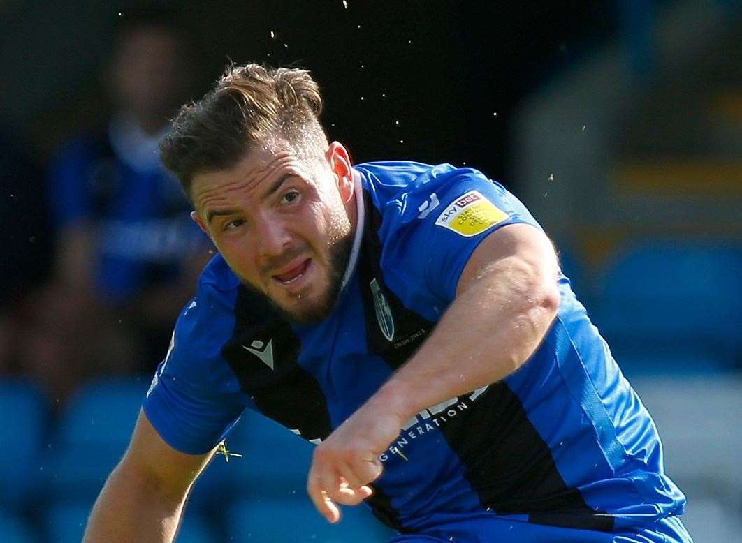 Gillingham midfielder Alex MacDonald on his goal against former club Oxford United