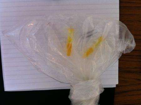 Vials of orange liquid found in ballot box