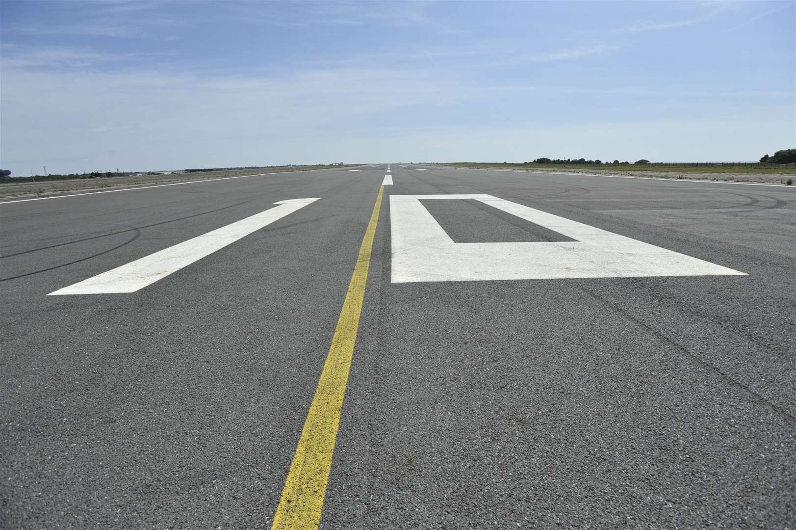 The runway at Manston Airport