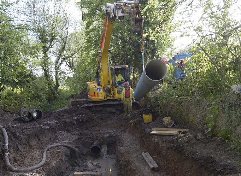 South East Water worked through the night to repair the main
