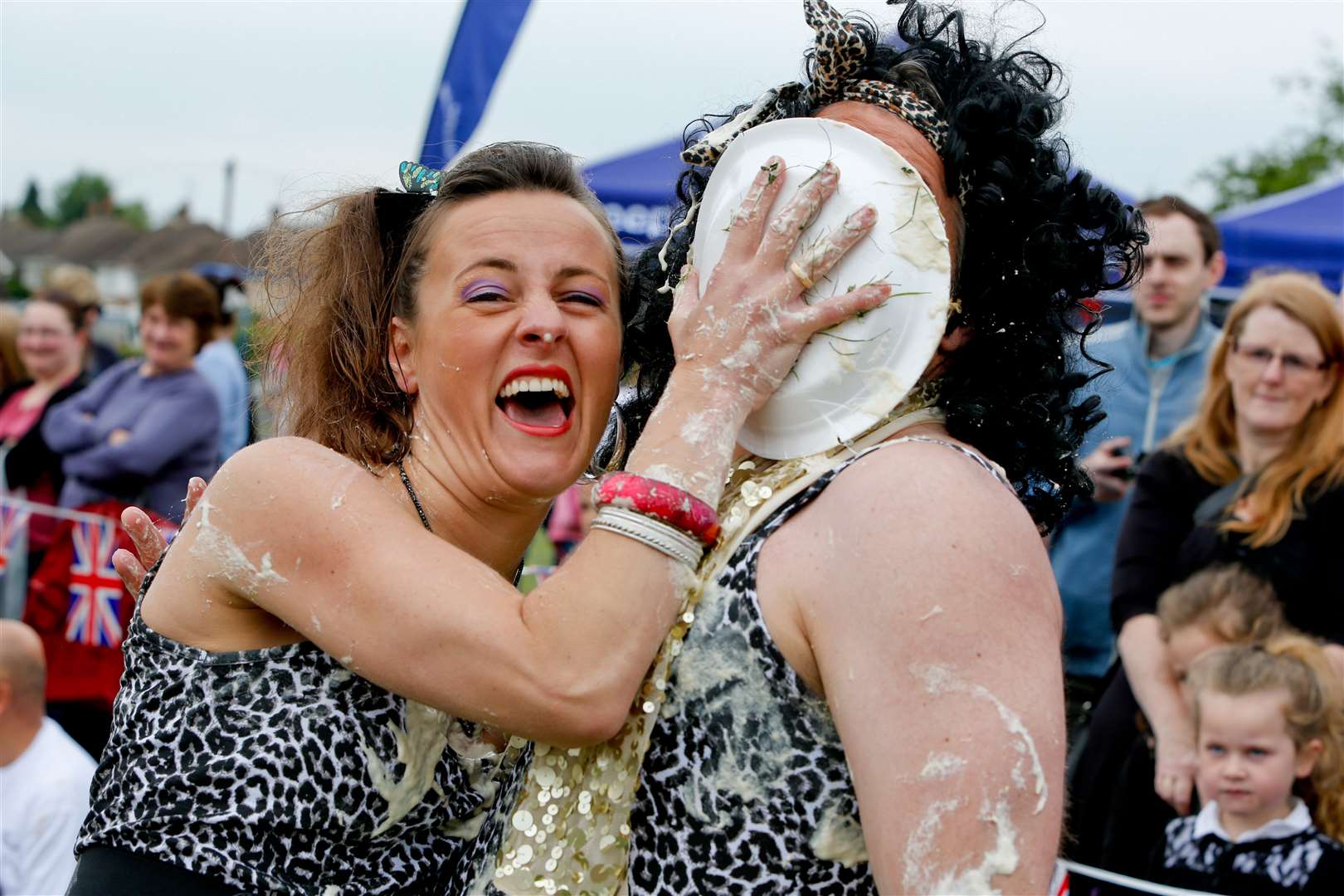 Messy scenes from last year's Custard Pie Championships