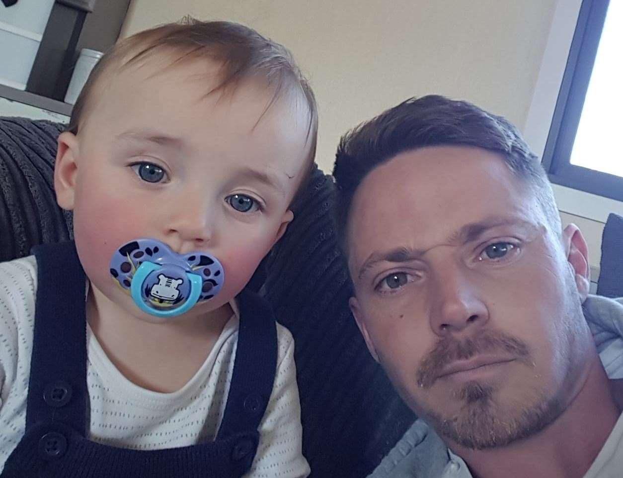 Alfie Phillips with dad Sam, who told the jury his son had been his "normal, happy self" days before he was allegedly murdered by Sian Hedges and her boyfriend Jack Benham