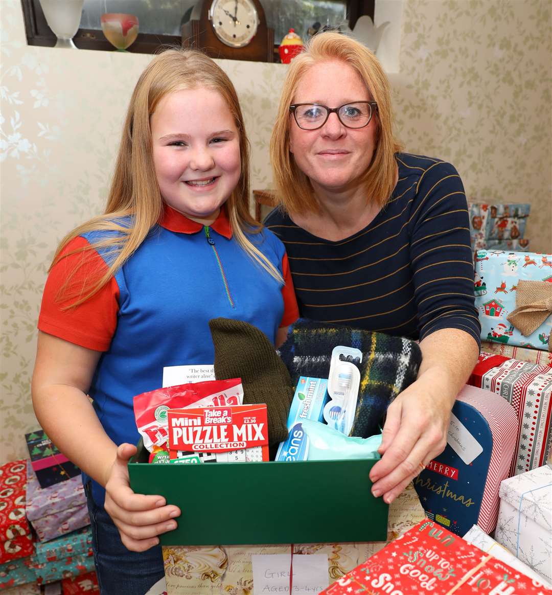 Fifi and Sarah Coccia usually collect giftboxes for charities at Christmas, but have had to change their plans
