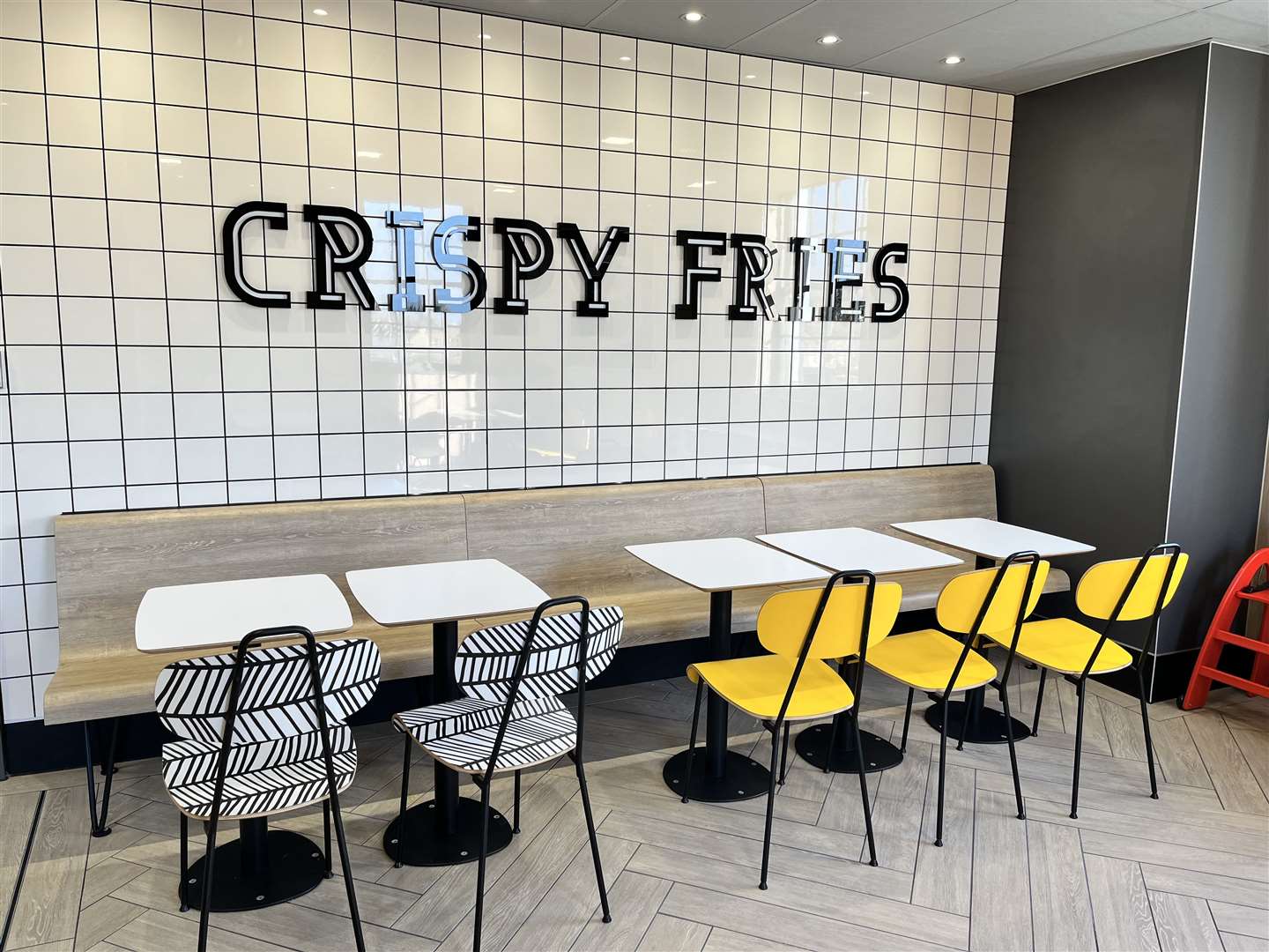Inside the newly-reopened McDonald's in London Road, Greenhithe