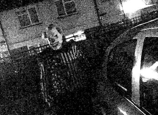 A young woman claims to have taken a photo of one of the clowns in Maidstone