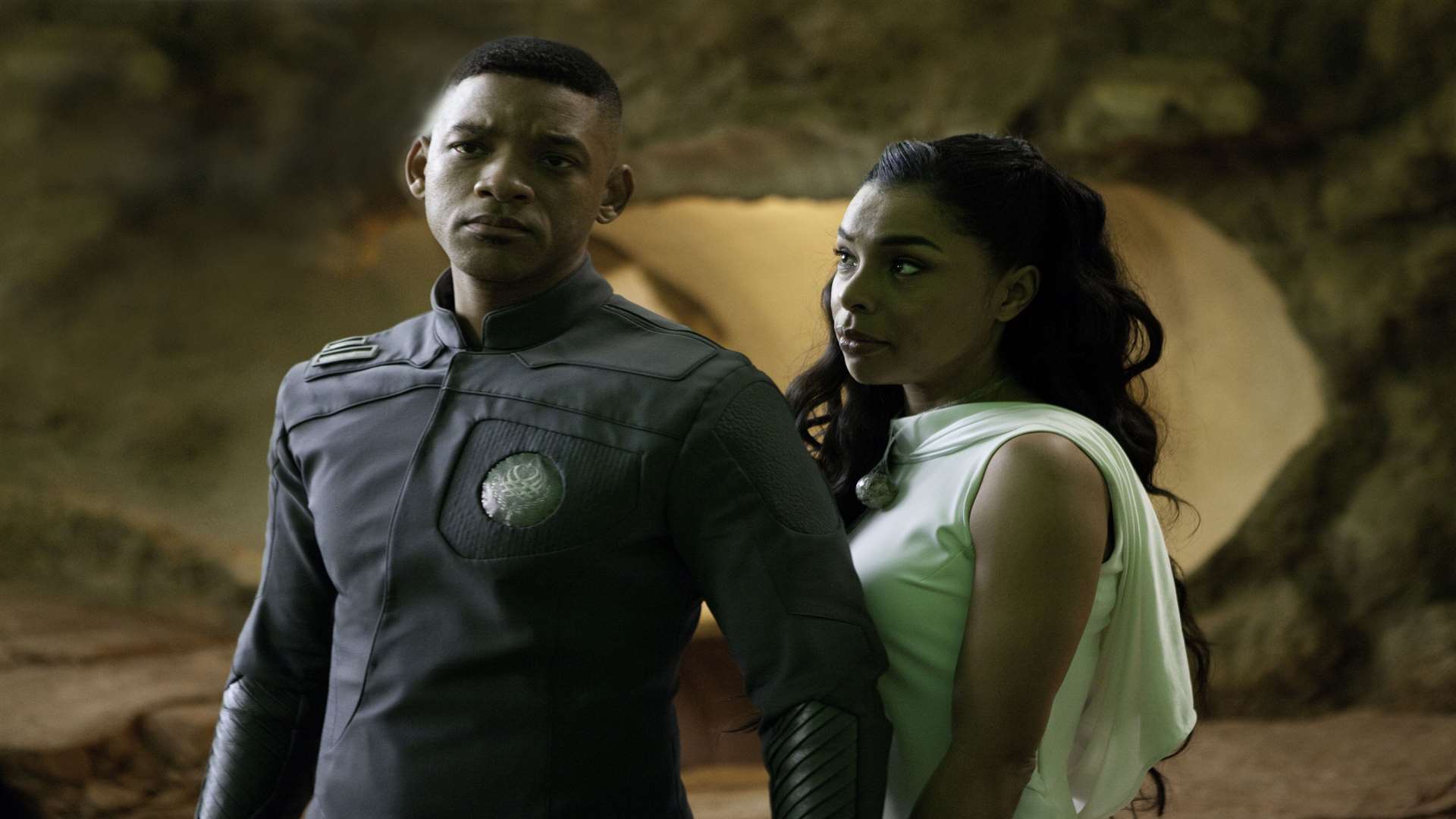 After Earth with Will Smith as Cypher Raige and Sophie Okonedo as Faia Raige. Picture: PA Photo/Sony UK.