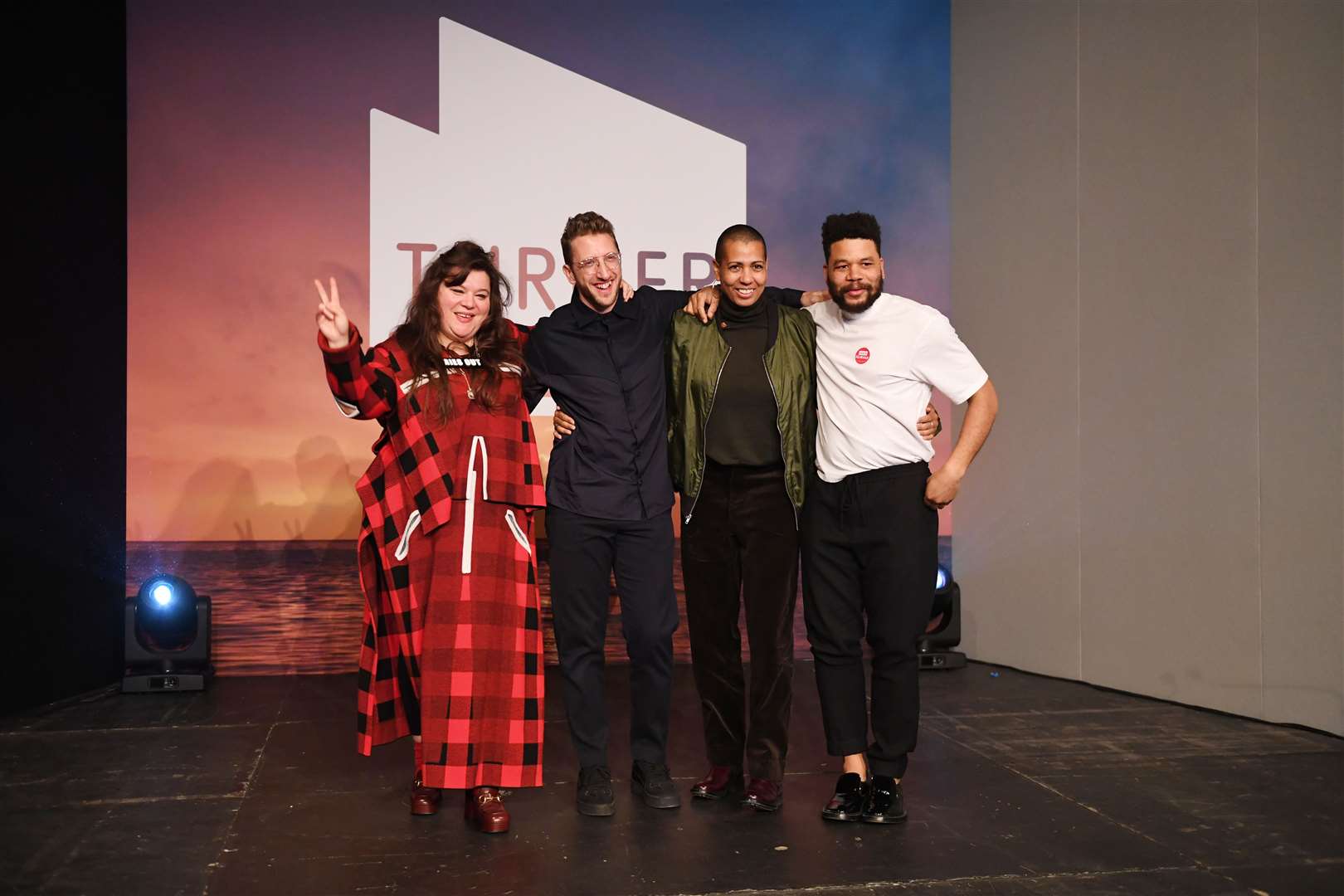 The four winners of the Turner Prize 2019. Picture: Stuart Wilson